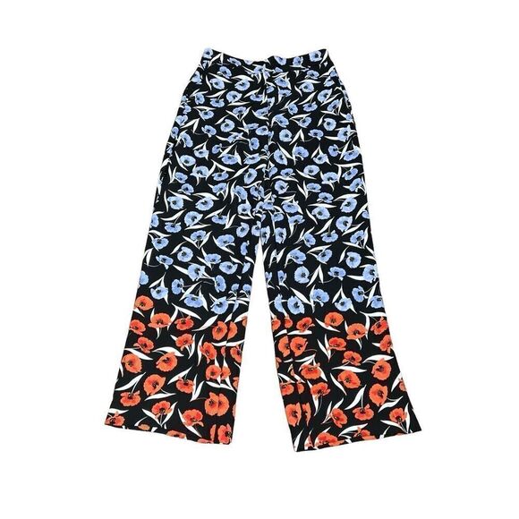 Ann Taylor Size 2 Floral Palazzo Wide Leg Dress Pants - Picture 1 of 3